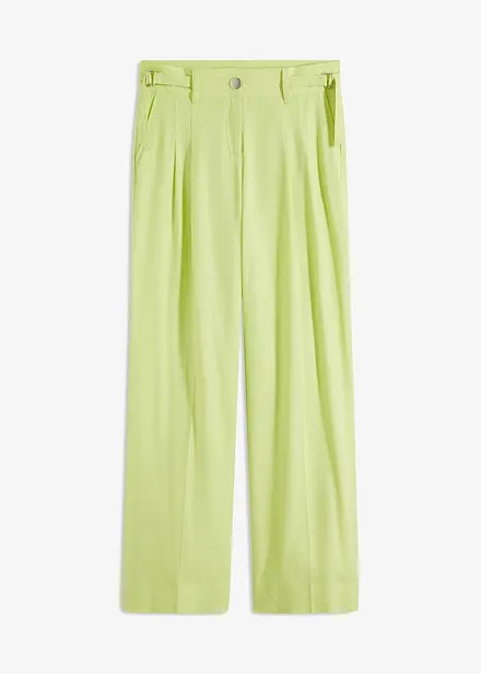 Pantaloni a palazzo in misto lino leggero