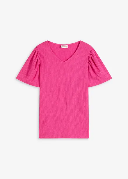 Maglia in cr&ecirc;pe operato