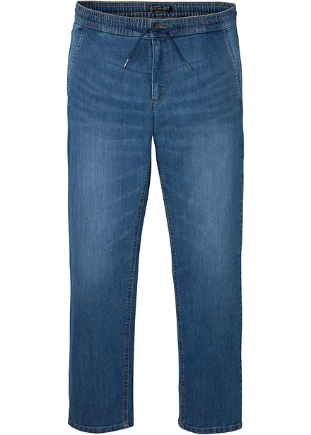 Jeans leggeri con elastico in vita regular fit, straight