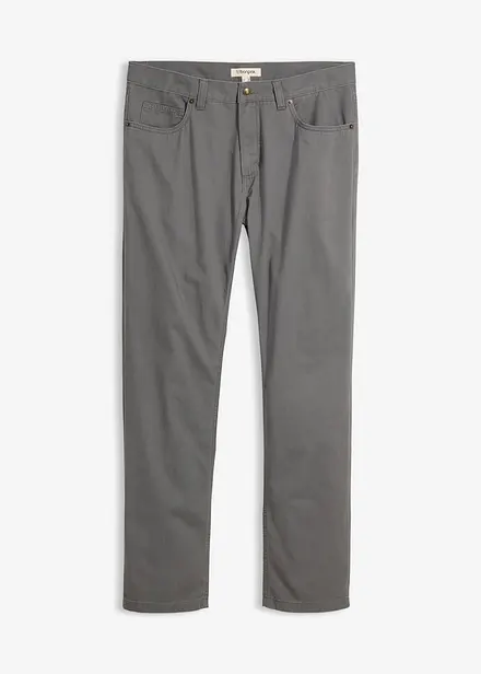 Pantaloni regular fit in twill di puro cotone, straight