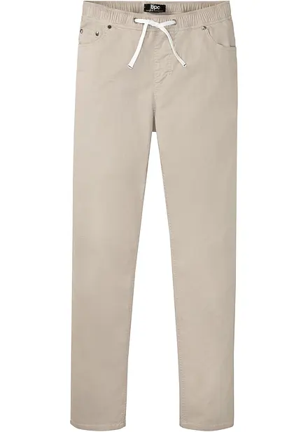 Pantaloni elasticizzati con elastico in vita regular fit, straight