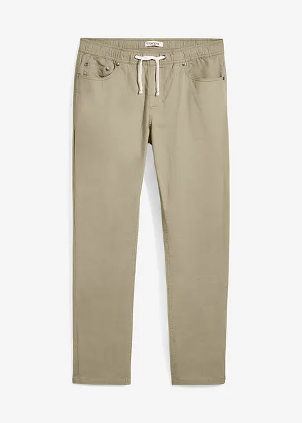 Pantaloni elasticizzati con elastico in vita regular fit, straight