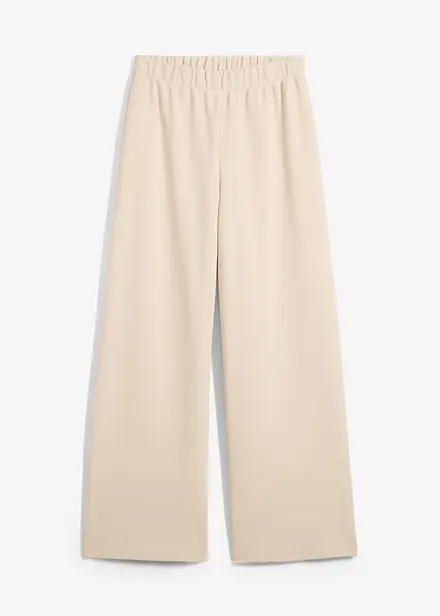 Pantaloni larghi in piquet