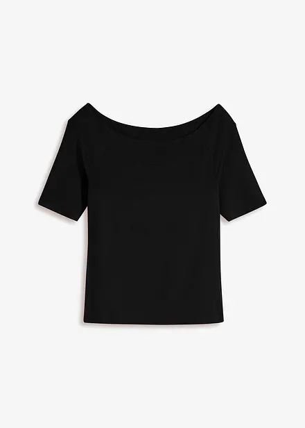 Maglia con spalle scoperte in misto viscosa