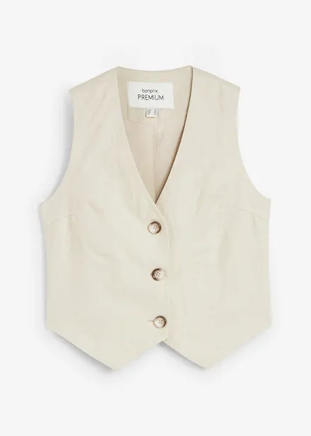 Gilet in puro lino