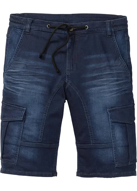 Bermuda di jeans in felpa, regular fit