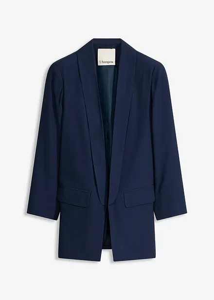 Blazer lungo in misto viscosa