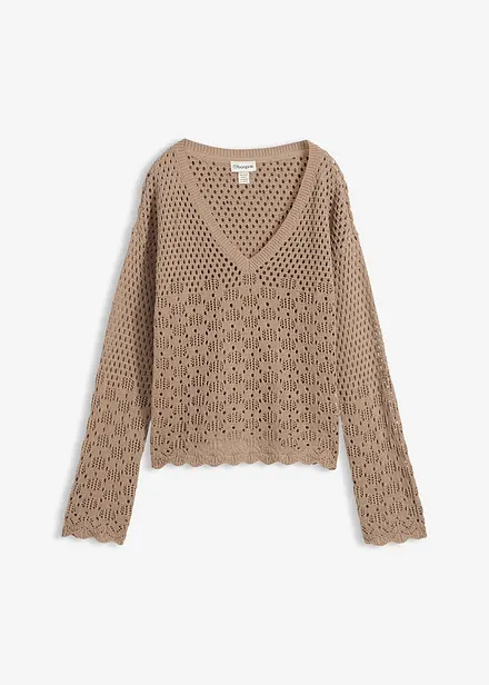 Maglione leggero traforato