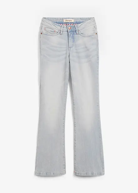 Jeans bootcut elasticizzati, vita media