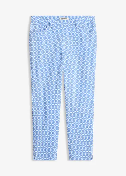 Pantaloni cropped elasticizzati in bengalina