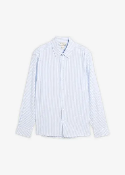 Camicia in seersucker di cotone, regular fit