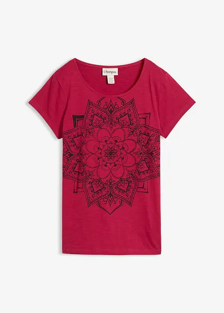 T-shirt in filato fiammato