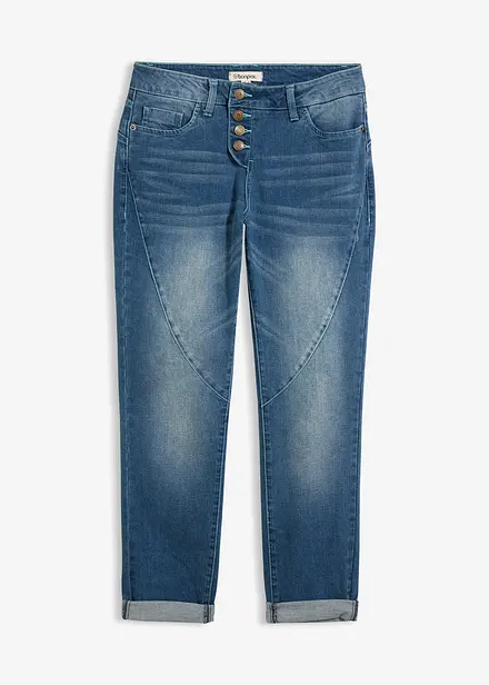 Jeans boyfriend elasticizzati, vita bassa