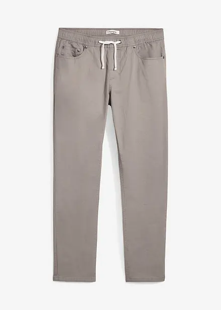 Pantaloni elasticizzati con elastico in vita regular fit, straight