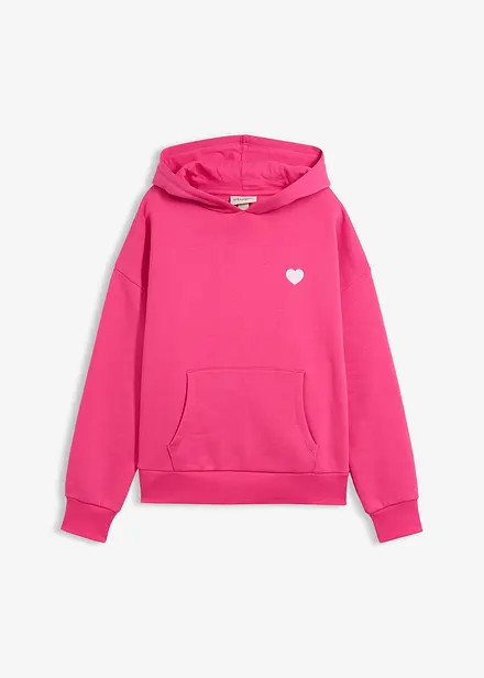 Felpa oversize con cappuccio in misto cotone morbido