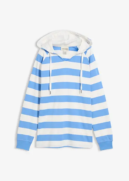 Maglia leggera con cappuccio in puro cotone