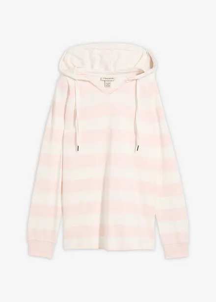 Maglia leggera con cappuccio in puro cotone