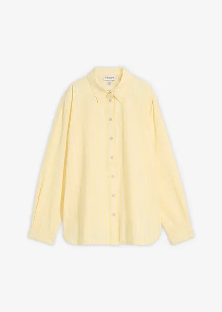 Camicia a righe in puro cotone biologico