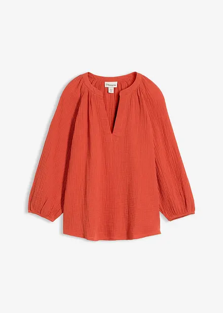 Blusa oversize in mussola