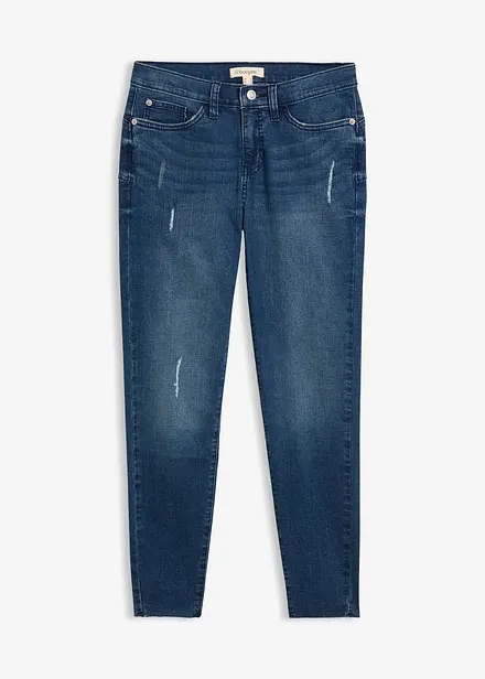 Jeans skinny cropped, vita media
