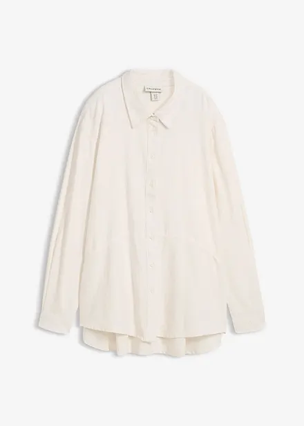 Camicia oversize in misto lino