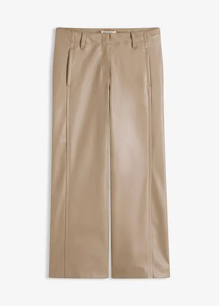 Pantaloni culotte in similpelle