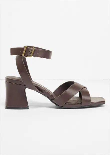 Sandali con tacco a blocco