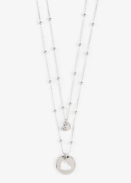 Collane con ciondoli a cuore (set 2 pezzi)