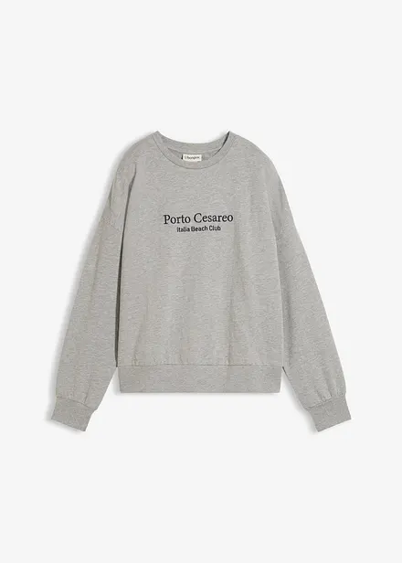 Felpa oversize con ricamo