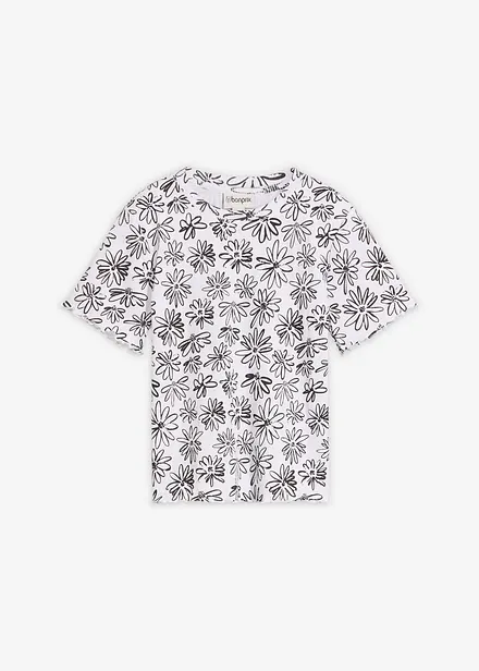 T-shirt corta in misto cotone