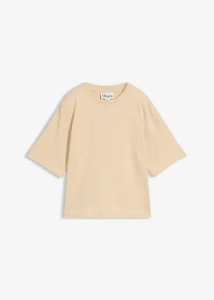 T-shirt boxy in cotone biologico pesante