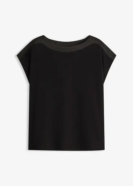 Maglia con dettaglio in satin