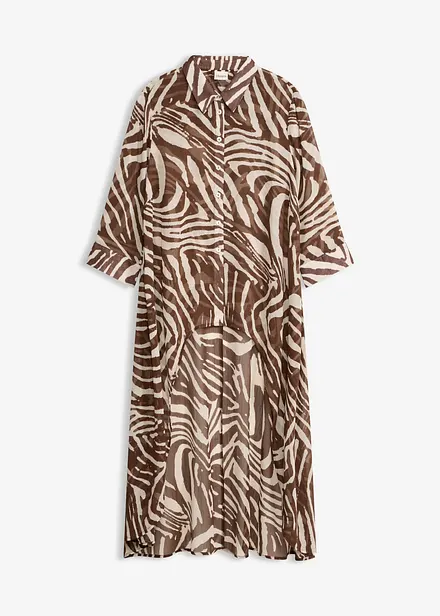 Camicia lunga in chiffon