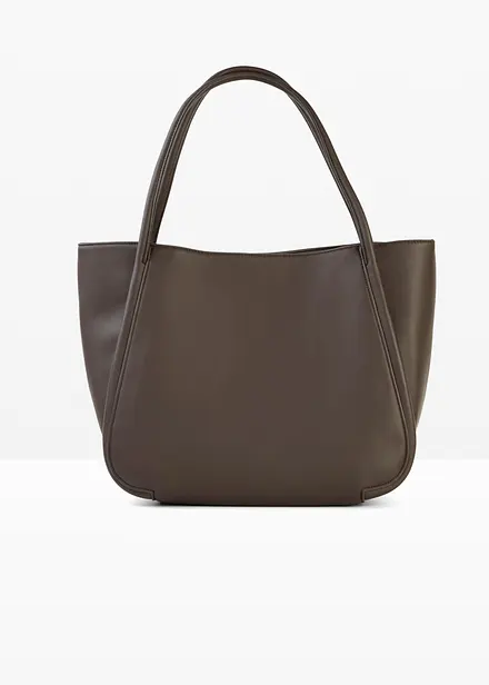 Borsa shopper con profili arrotondati e tasca interna grande