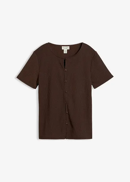 Maglia operata con bottoni