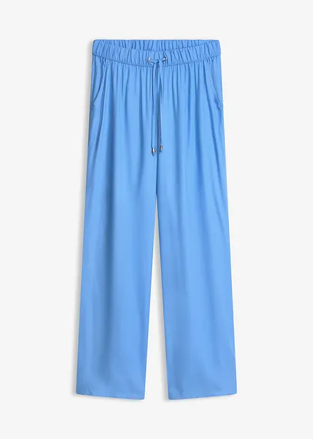 Pantaloni  in viscosa con elastico in vita