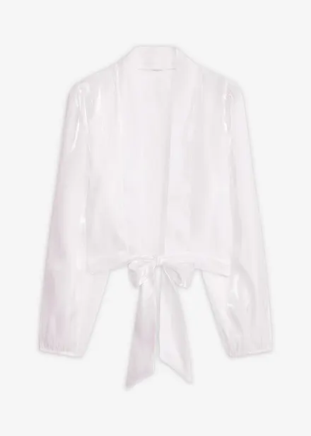 Bolero da annodare in tulle fine