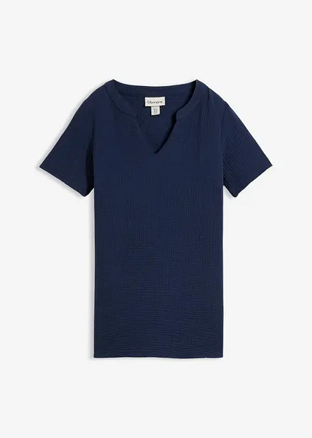 Tunica lunga in mussola di puro cotone