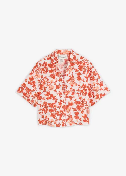 Camicetta a maniche corte in misto viscosa morbido