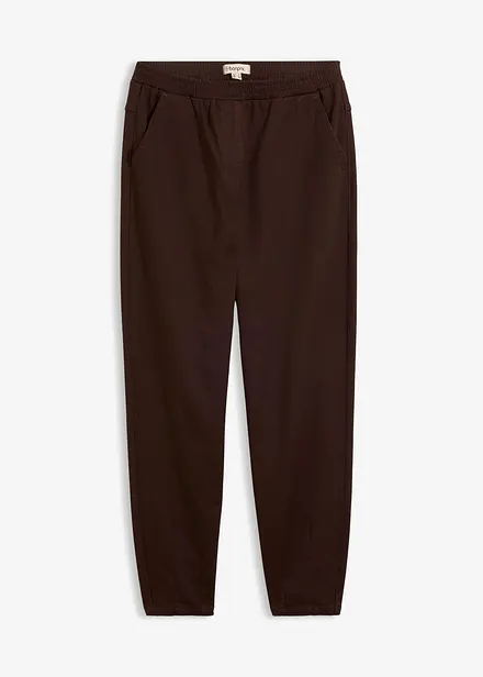 Pantaloni a palloncino in twill di misto cotone ed elastan