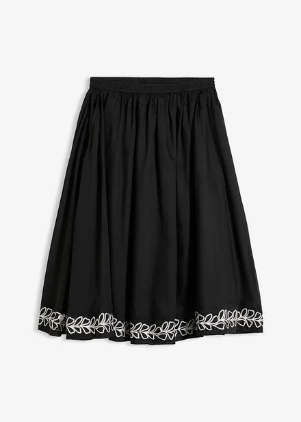 Gonna midi con ricami