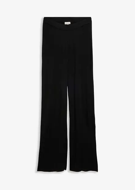 Pantaloni in maglia fine di misto viscosa