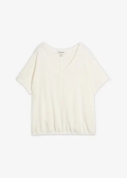 T-shirt effetto maglia