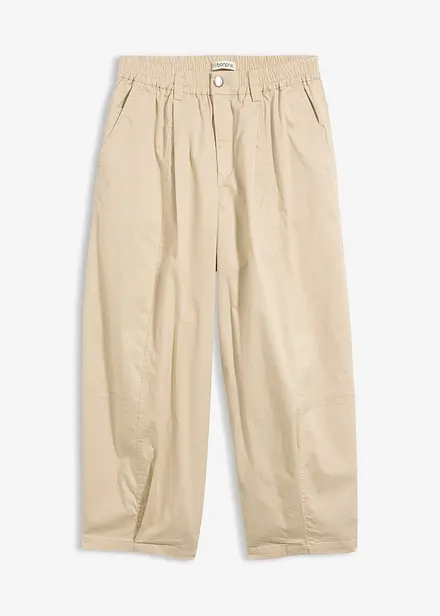 Pantaloni barrel in misto cotone
