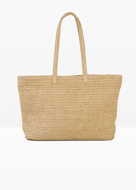 Borsa shopper effetto paglia