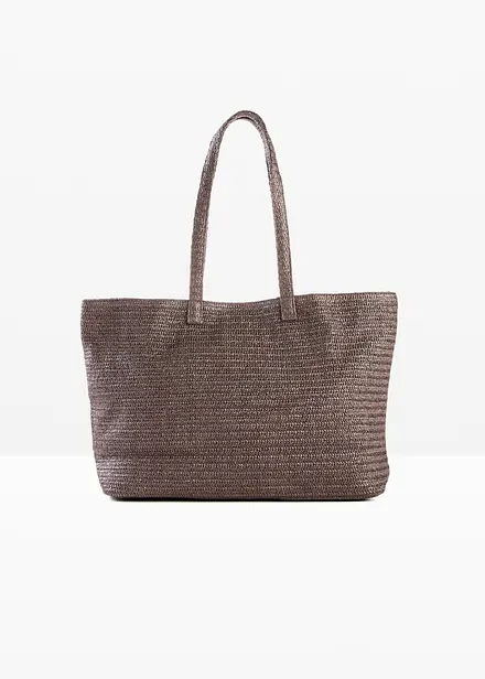 Borsa shopper effetto paglia