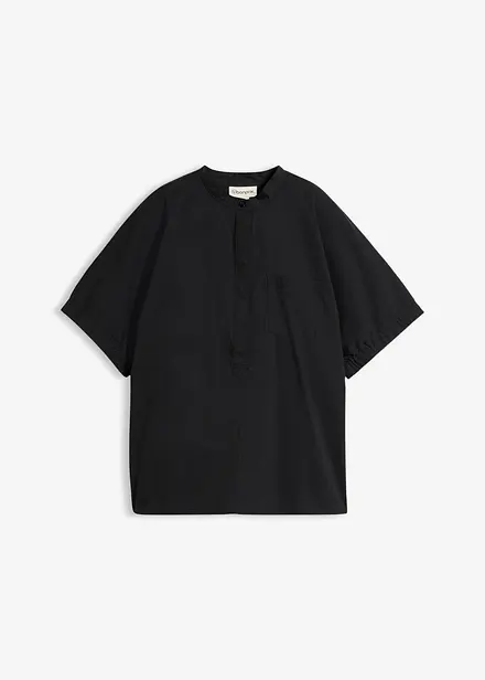 Blusa a maniche corte con spalle scese