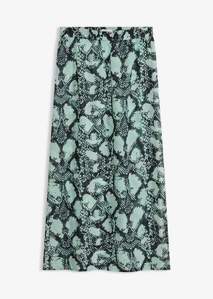 Gonna copricostume lunga in chiffon leggero