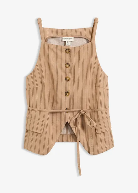 Gliet stile blazer in misto lino rinfrescante