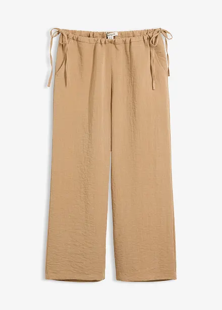 Pantaloni culotte in misto viscosa